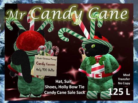 Second Life Marketplace - Mr Tiny Candy Cane